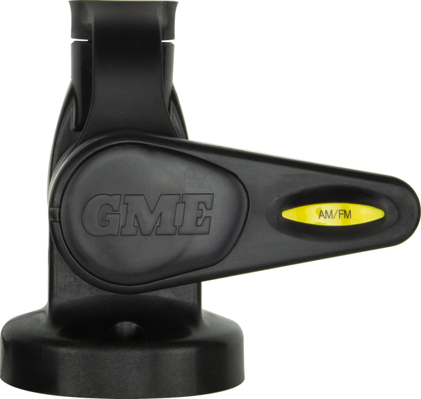 GME ABL015B Round Single Swivel Antenna Base With Lead - Suit AW36xx Whips - Black