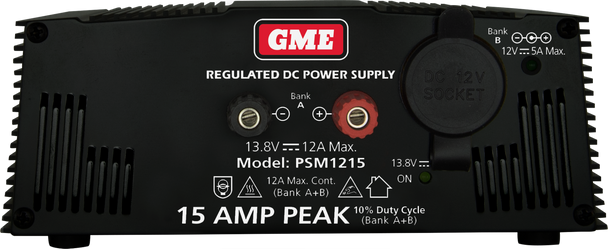 GME PSM1215 Switch Mode Power Supply (15 Amp Peak) GME PSM1215 Switch Mode Power Supply (15 Amp Peak)