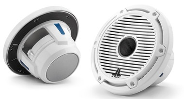 JL Audio M3 Marine Coaxial Speakers 6.5" With Gloss White Classic Grille - M3-650X