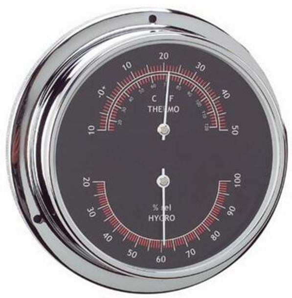 ANVI Brass Thermometer & Hygrometer