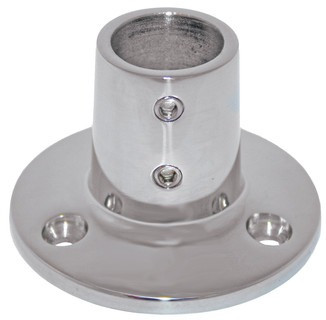 Stainless Hand Rail Fittings - 90 Degree Round Base