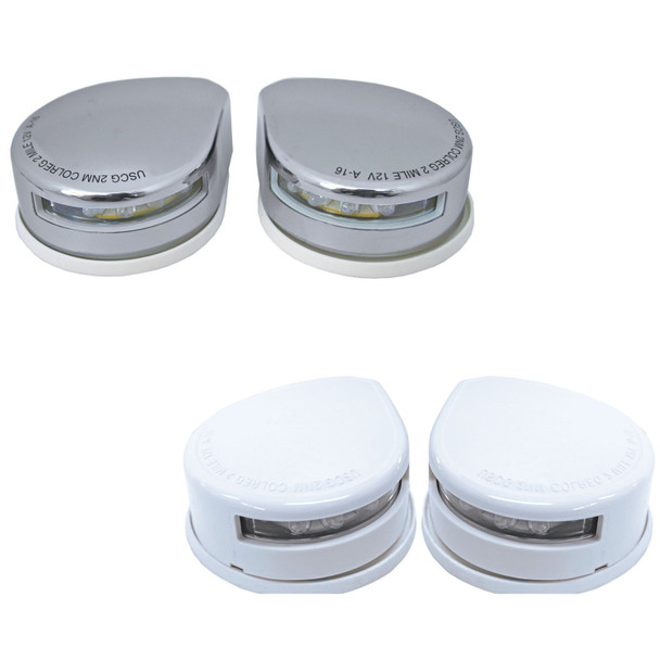 LED Port & Starboard Horizontal Mount Navigation Lights (Pair)