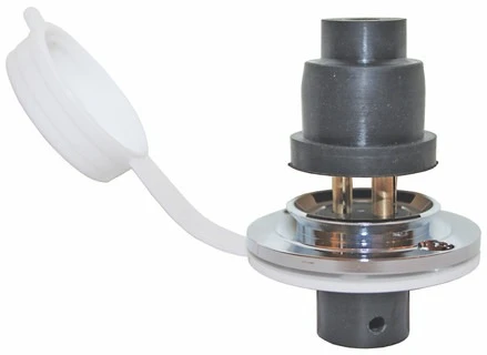 Power Plugs - Chrome Brass