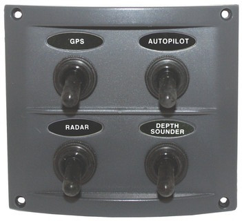 Switch Panels - Splashproof - 4 Switches