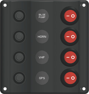 Switch Panels - Wave Design - Panels With Switches & Circuit Breakers