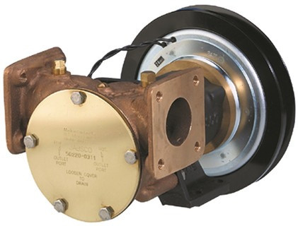 Jabsco Pump Bronze 24v Clutch 1B Pulley Flanged