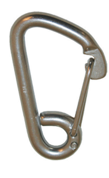 Asymmetric Snap Hook - Stainless Steel