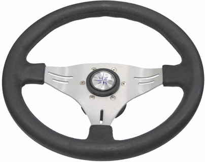 Aluminium 3 Spoke MANTA Silver/Black