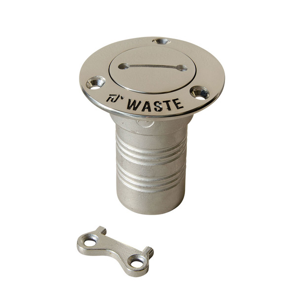 Marine Town Stainless Steel Deck Filler - Waste 38mm