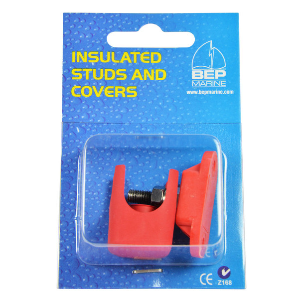 BEP Insulated 6mm Power Stud With Red Cover
