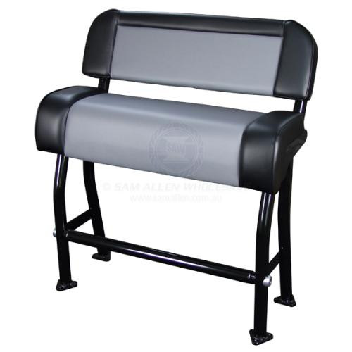 Relaxn Centre Console Leaning Post Seat Grey / Black with Black Frame