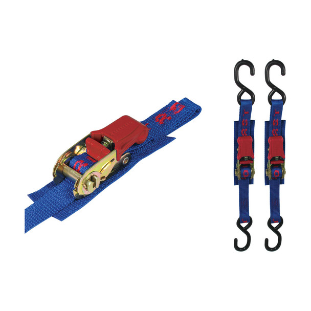 Aerofast Ratchet Tie Downs - Heavy Duty Transom (Pair)