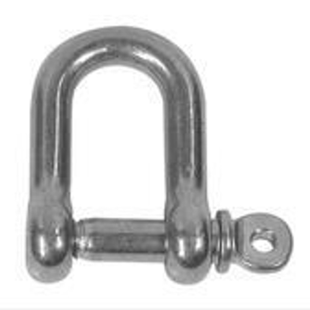 BLA Standard 'D' Shackles - Stainless Steel - 6mm Pin
