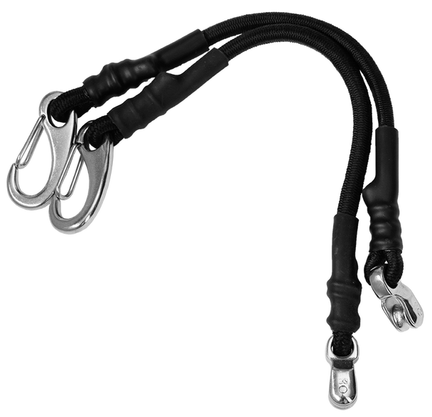 Viper Outrigger Bungee Cords with Stainless Steel Pulleys & Clips (Pair)