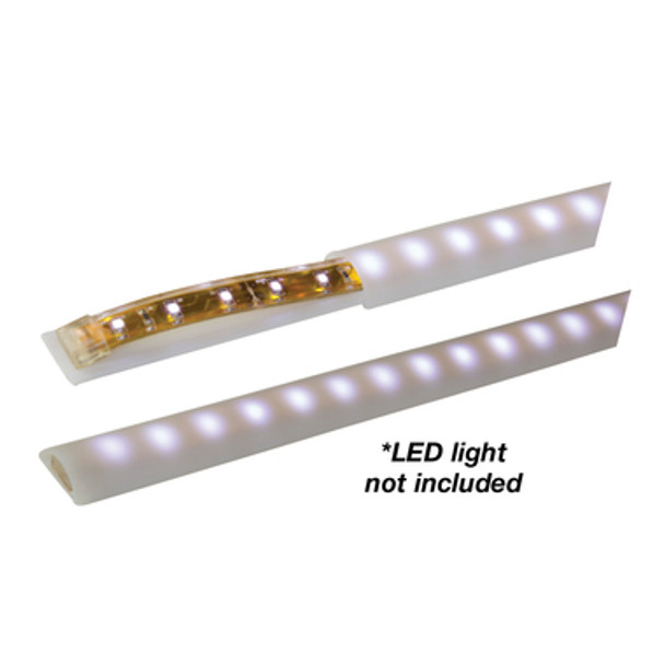 Frilight Low Profile Lens D Profile Cover T/S Led Strip Lght 100Cm