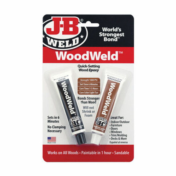 J-B Weld Woodweld Adhesive Epoxy Wood Weld 2 Pt56.8G (Discontinued)