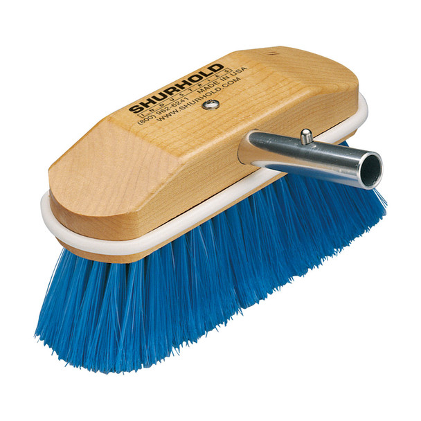 Shurhold Extra Soft Deck Brush - Blue Nylon Bristles 200mm