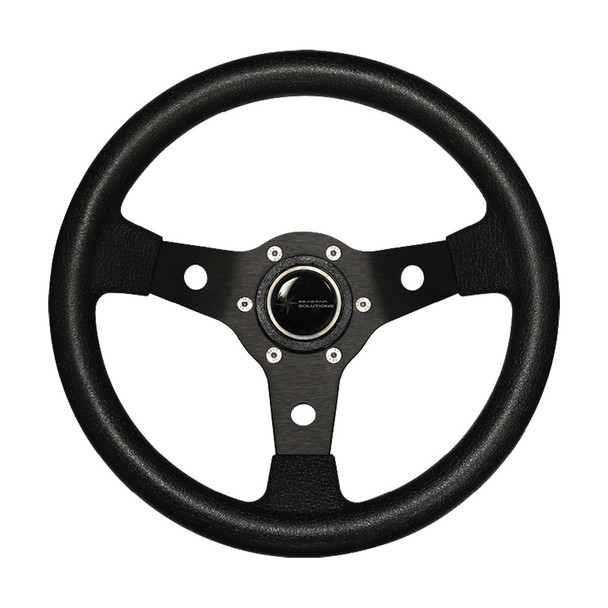 Luisi Falcon Steering Wheel Alloy 3 Spoke 310MM Black W/Med