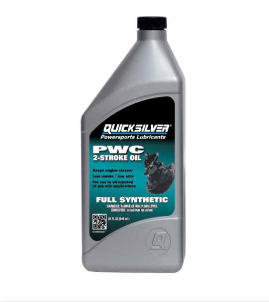 Quicksilver 2-Stroke Oil - Full Synthetic Pwc Pwc Oil 946ml