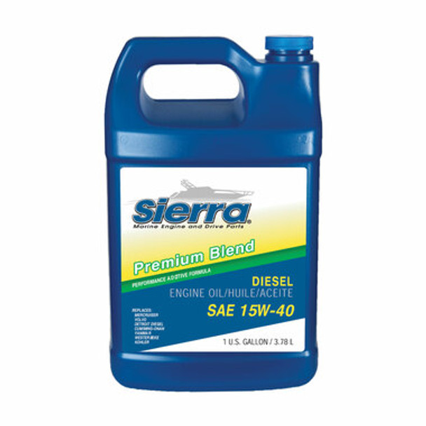 Sierra Marine Diesel Engine Oil - 15W-40 Oil 15W-40 Diesel Volvo/Merc 3.78L(1Gal (Discontinued)