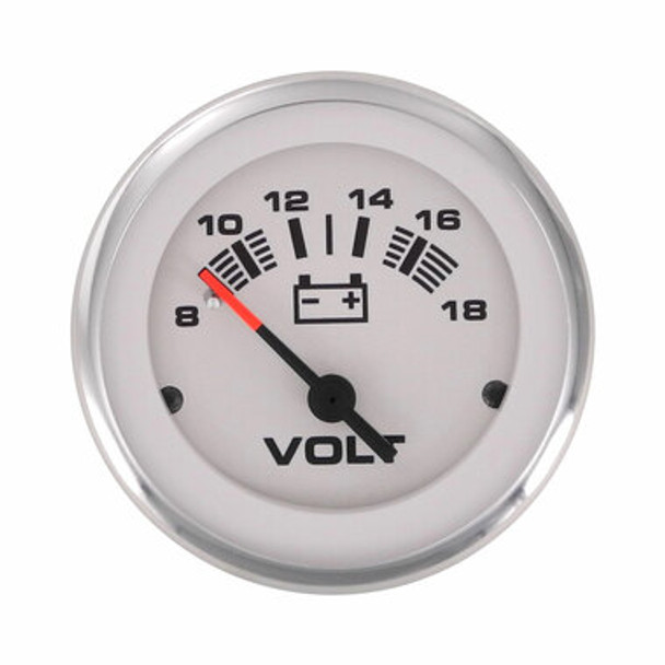 Veethree Electronics Lido Pro Domed Gauges Voltmeter 8-18V Lido Pro Wh