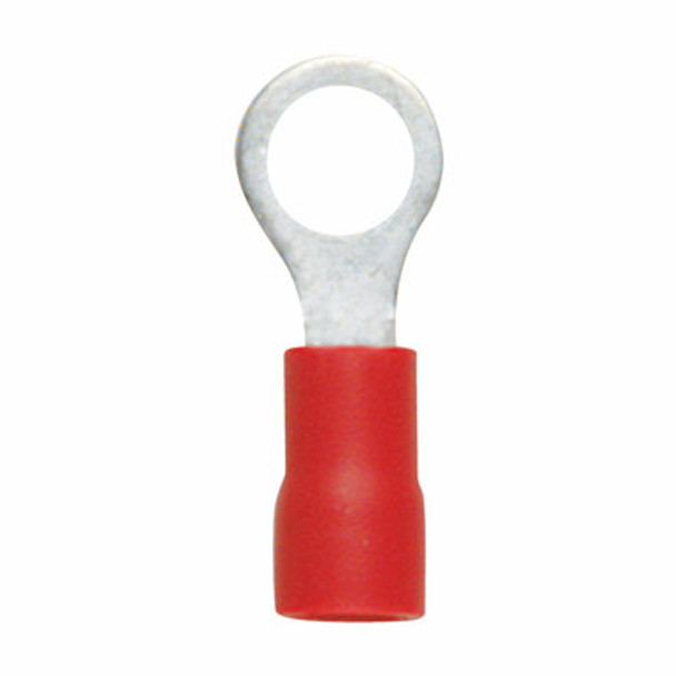 Pre-Insulated Ring Terminals Ring Terminal Red 6.4mm 100Pk Qkc04