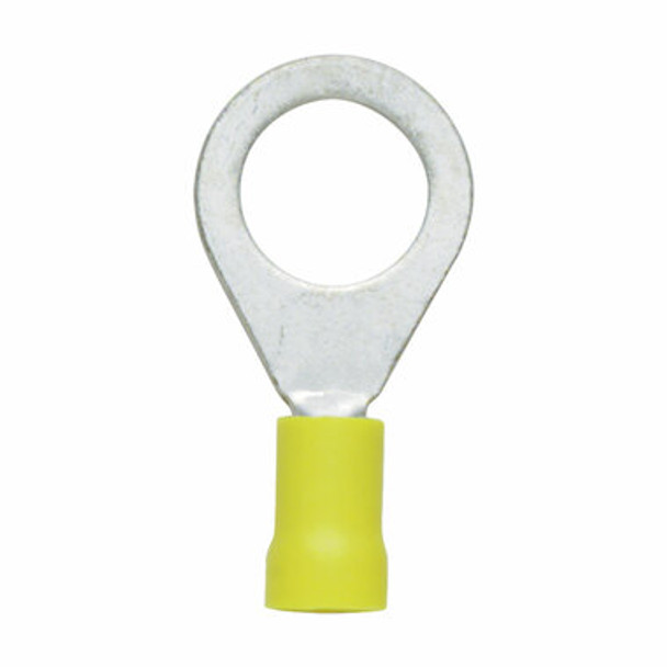 Pre-Insulated Ring Terminals Ring Terminal Yellow 6.4mm 10Pk Qkd40
