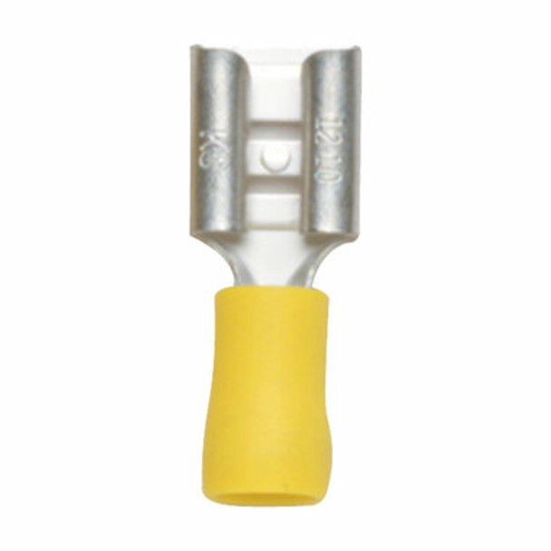 Pre-Insulated External Spade Terminals External Spade Yellow 10Pk Qkd50