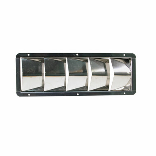 Louvre Vents - Stainless Steel 'V' Vent 5 Louvre Stainless Steel 325X112mm