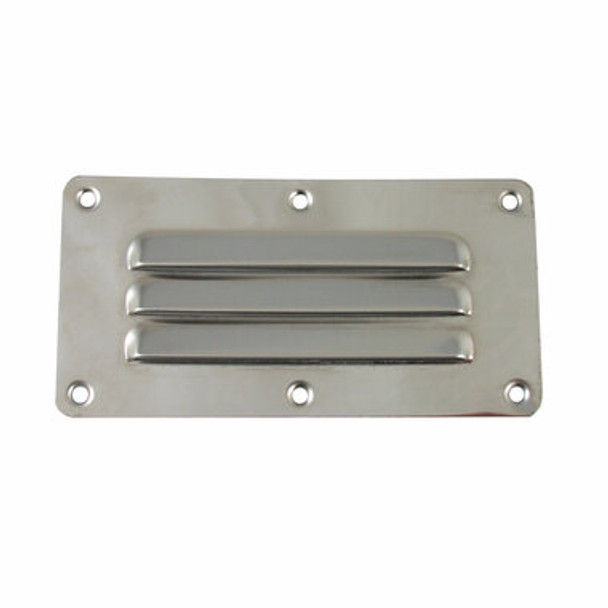 Louvre Vents - Stainless Steel Low Profile Vent Louvre Stainless Steel 127X65mm
