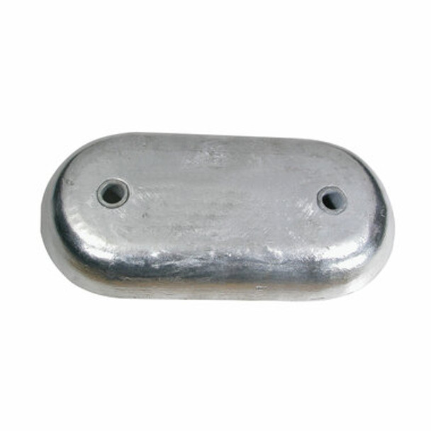 Oval Anodes - Plain Anode Oval With Holes 219X108X25mm