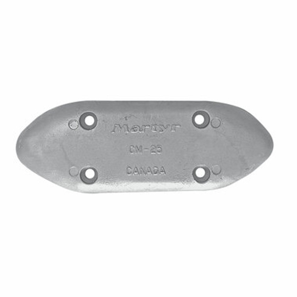 Oval Anodes - Plain Anode Oval With Holes 230X80X18mm