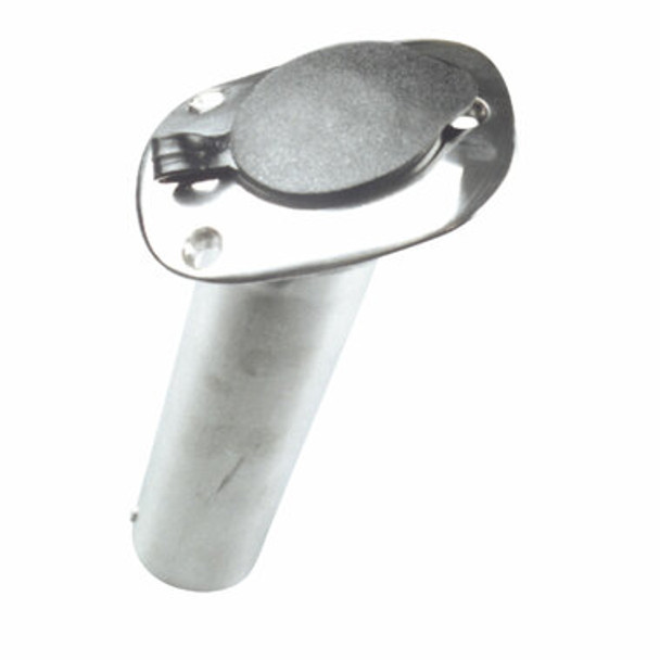 Flush Mount Rod Holder - Cast Stainless Steel With Cap Rod Holder Flush C/W Cap