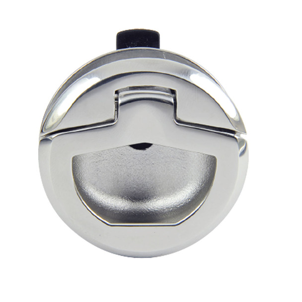 Marine Town Flush Catches - Round Low Profile Stainless Steel Flush Pull Catch