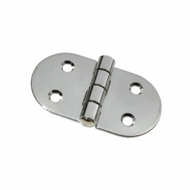 Hinges - Stainless Steel Hinge Rounded Pressed Stainless Steel 74X41mm Pr