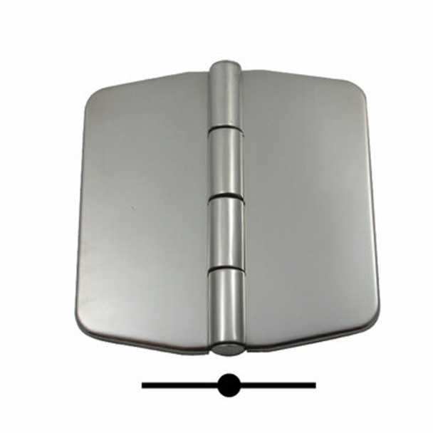 Marine Town Covered Hinges - Stainless Steel Hinge Covered Low Profile Stainless Steel 74X80