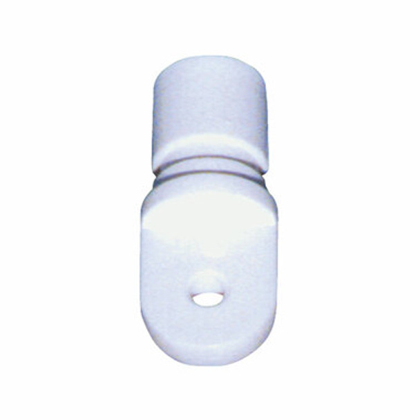 Canopy Bow End White Nylon T/S 25X1.6mm