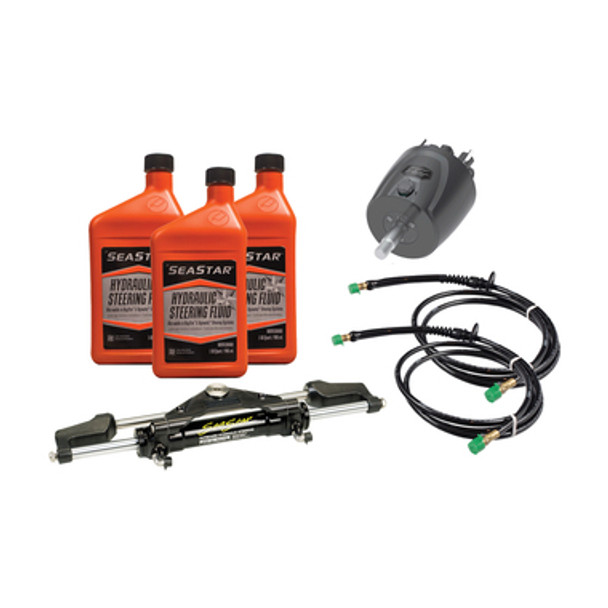 Seastar Front Mount Steering Kit Standard - Outboard Hose Steering Kit Seastar Front Mnt O/B 14Ft (Discontinued)