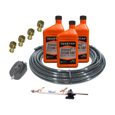 Seastar Hydraulic Steering Inboard - 5 Turns Lock-To-Lock Steering Kit Seastar I (Discontinued)
