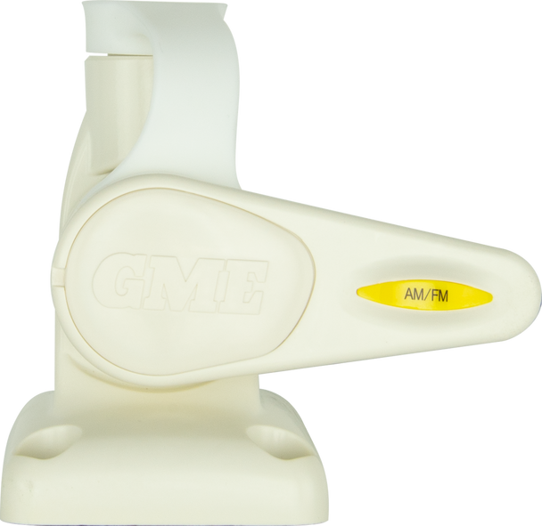 GME ABL013 Single Swivel Rectangular Antenna Base - White