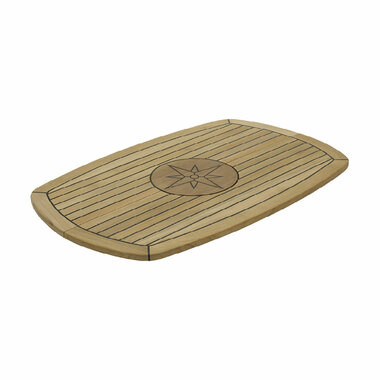 Nautic Star Teak Table Top - Folding Ellipse With Circle Table Teak Nautic Star
