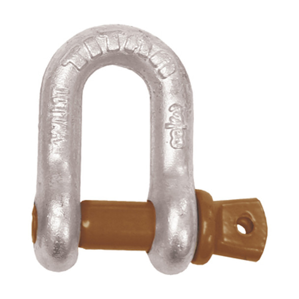 Titan Tested 'D' Shackle - Galvanised Shackle Dee Galv Rated 6mm