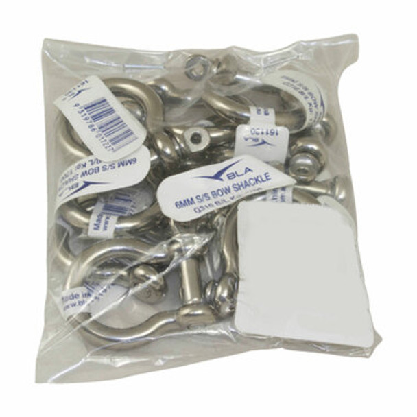 BLA Shackle Bow G3N16 Stainless Steel 6mm - B10