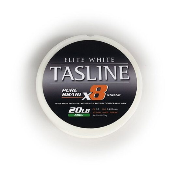 Tasline Elite White Braid 40lb 600m