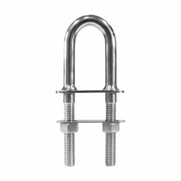 Marine Town Deluxe Bow 'U' Bolts - Stainless Steel U Bolt G3N04 Stainless Steel 1/2'' Unc X