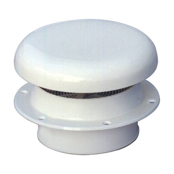 Mushroom Vent White Plastic