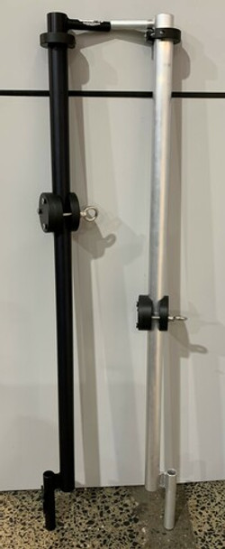 Transducer Mounting Pole - Black Anodized -1400mm