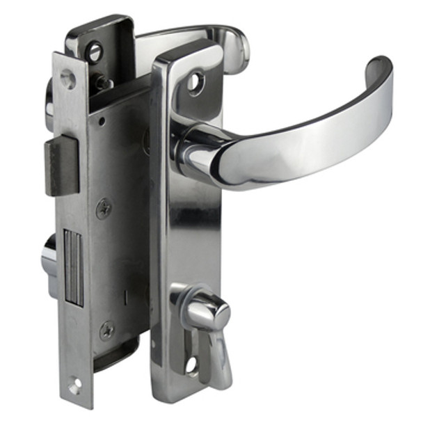 Door Set Lockable Lh Out Stainless Steel To Suit 19-38mm Doors