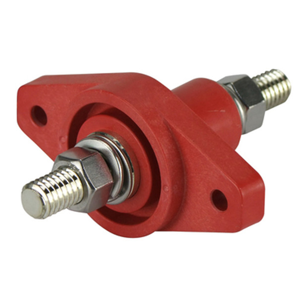 Feed Through Connector 3/8" Red