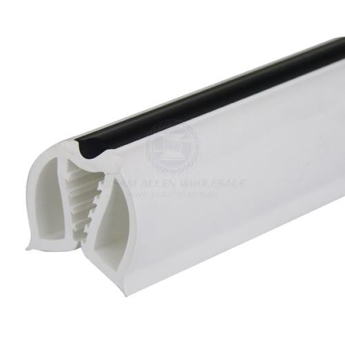 Gunwale - Moulding PVC - White/Black Strip